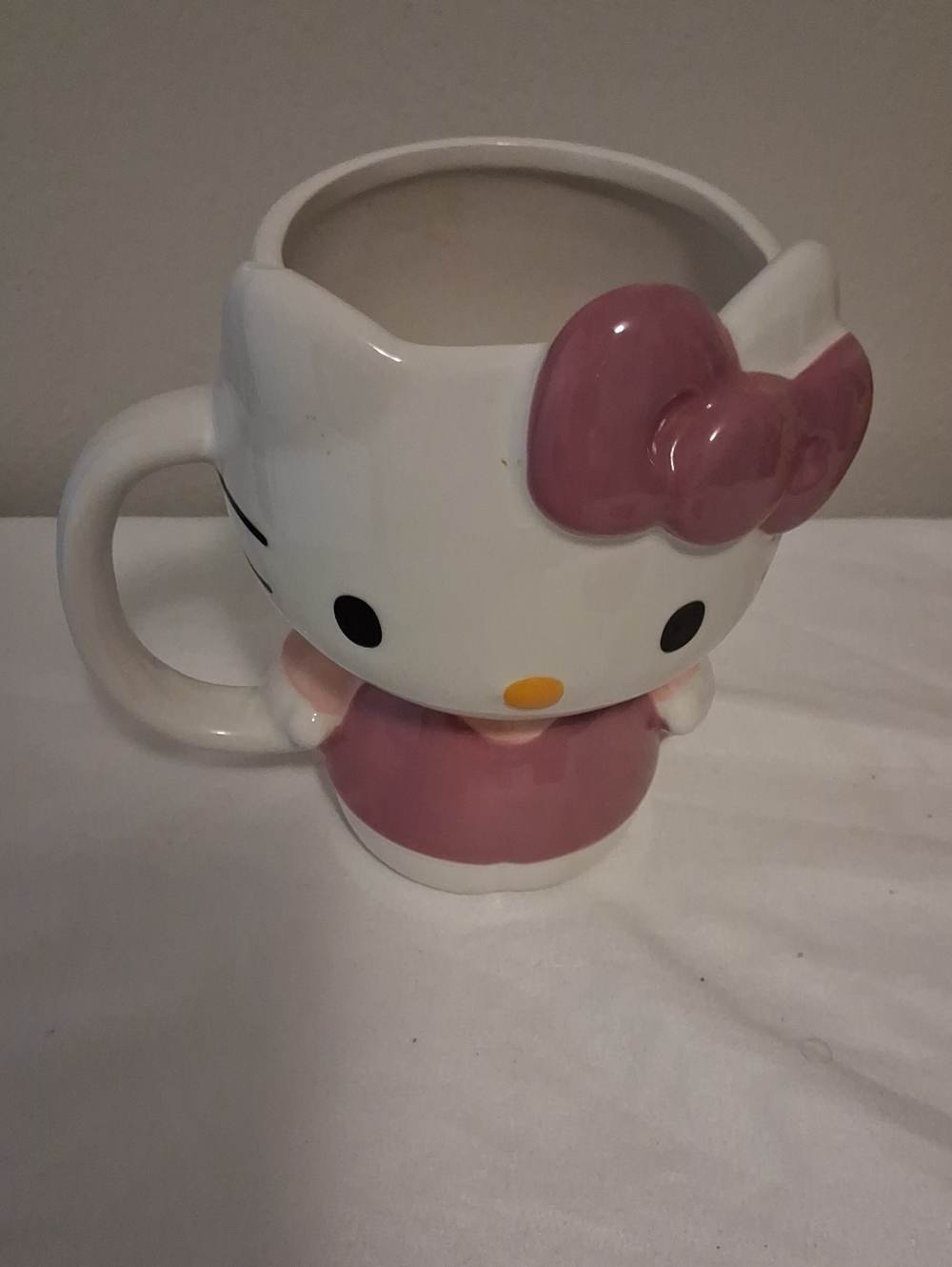 Sanrio Hello Kitty White and Pink Character Mug